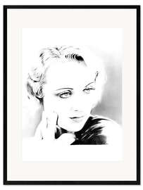 Plakat artystyczny premium w ramie Carole Lombard