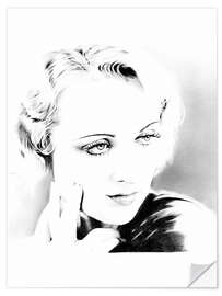 Självhäftande poster Carole Lombard