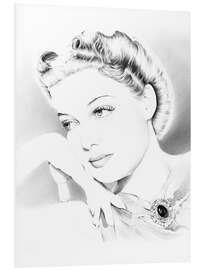 Foam board print Ann Sheridan