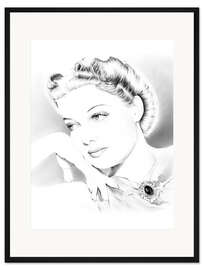 Gerahmter Kunstdruck Ann Sheridan
