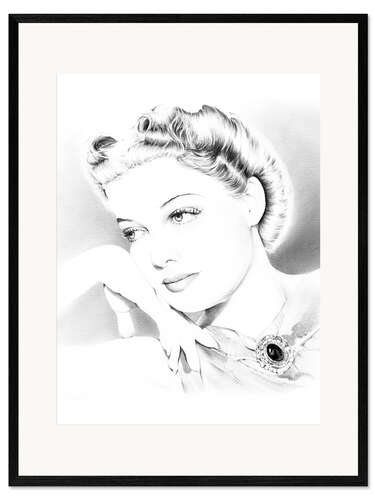 Impression artistique encadrée Ann Sheridan