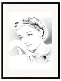 Plakat artystyczny premium w ramie Ann Sheridan