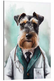 Tableau en aluminium Terrier Doctor