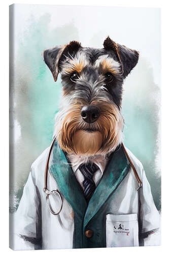 Leinwandbild Terrier-Doktor