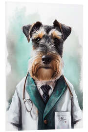 Tableau en PVC Terrier Doctor