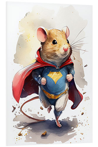 Foam board print Superhero Hamster