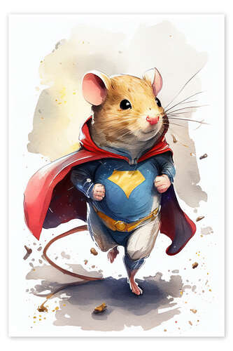 Poster Superhero Hamster