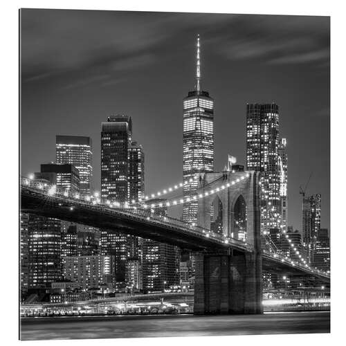 Gallery print Brooklyn Bridge black and white