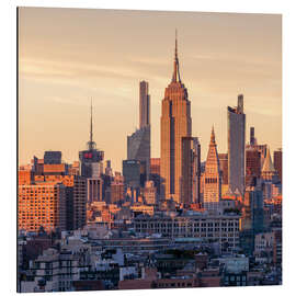 Alubild Empire State Building bei Sonnenuntergang