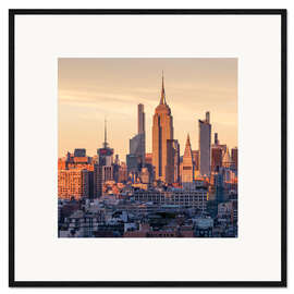 Impression artistique encadrée Empire State Building at Sunset