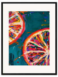 Framed art print Pink Grapefruit