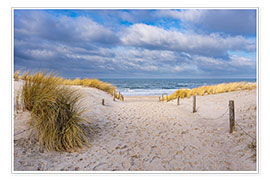 Wall print  Beach Entrance on the Baltic Sea Coast in Graal Müritz - Rico Ködder