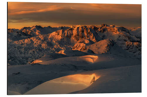 Aluminium print Alps in Berchtesgaden at Sunrise