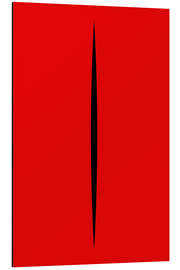 Magnettafel Red Cut, after Lucio Fontana