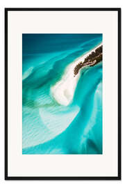 Gerahmter Kunstdruck Whitehaven Beach, Australien