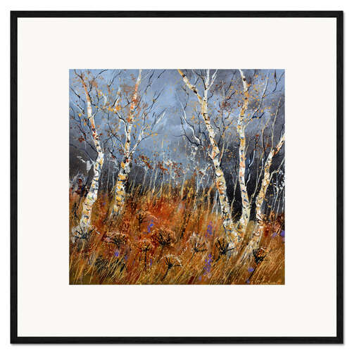 Framed art print Aspen trees in winter