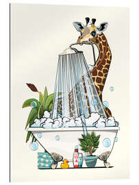 Gallery print Giraffe in the Shower