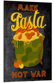 Magnettafel Blackboard quote - Make Pasta Not War