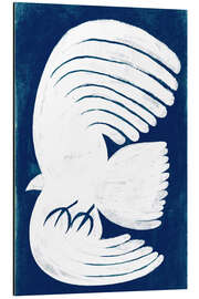 Quadro em alumínio Flying Eagle on a Deep Blue Sky I