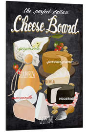 Aluminium print The Perfect Italian Cheese Board