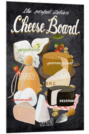 Cuadro de PVC The Perfect Italian Cheese Board