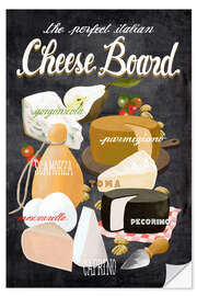 Wandsticker The Perfect Italian Cheese Board