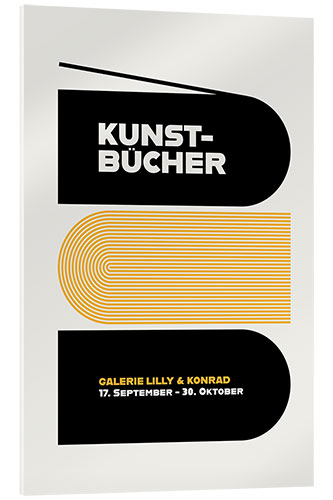 Akrylglastavla Kunst Bücher