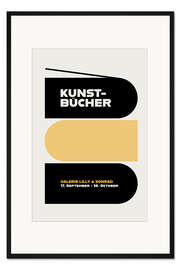 Gerahmter Kunstdruck Kunst Bücher