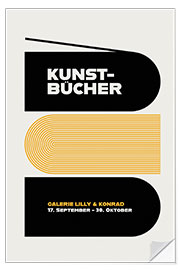 Wandsticker Kunst Bücher