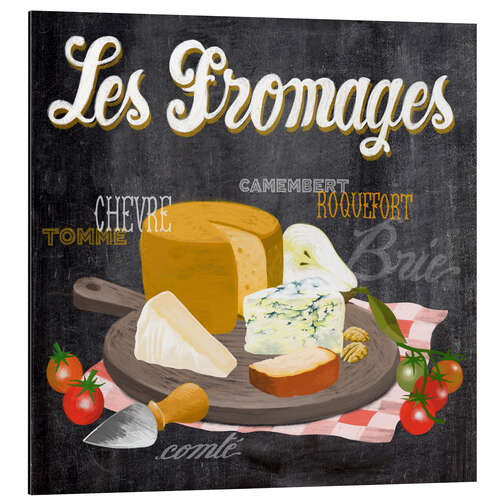 Aluminium print Les Fromages - French Cheese Board