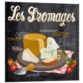 Cuadro de PVC Les Fromages - French Cheese Board