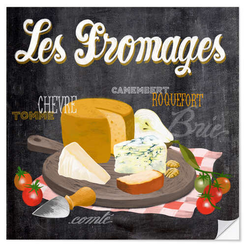Wall sticker Les Fromages - French Cheese Board