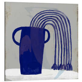 Magnettafel Blaue Blumen in einer blauen Vase III