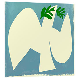 Foam board print Dove of Peace with Olive Branch