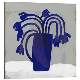 Magnettafel Blaue Blumen in einer blauen Vase II