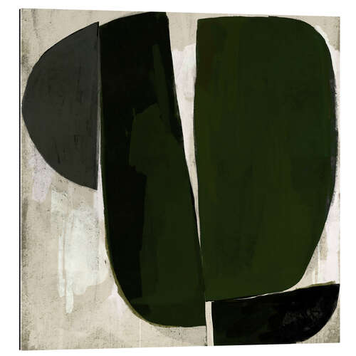 Gallery print Abstract dark green