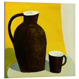 Magnettafel Terracotta Krug in einem gelben Zimmer