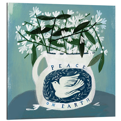 Aluminiumsbilde Peace on Earth Vase