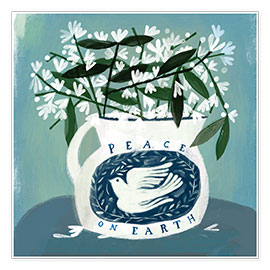 Wall print  Peace on Earth Vase - ATELIER M
