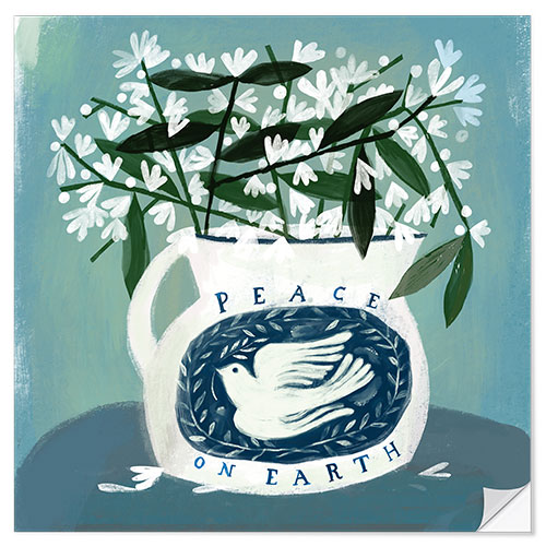 Vinilo para la pared Peace on Earth Vase