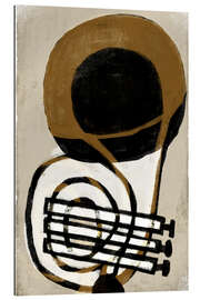 Quadro em plexi-alumínio Abstract Trumpet