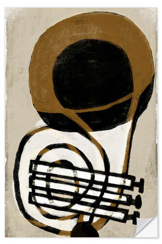 Sticker mural Abstract Trumpet