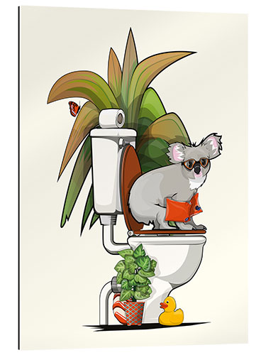 Gallery print Koala Bear Sitting on the Toilet