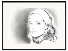 Gerahmter Kunstdruck Romy Schneider II