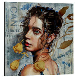 Magnettafel Blooming from the Concrete