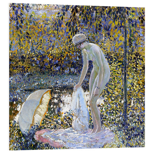 Print på skumplade Bather, 1914