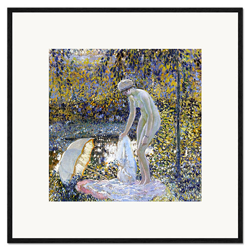 Impressão artística com moldura Bather, 1914