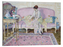 Magnettafel Woman Seated on Sofa in Interior, 1914