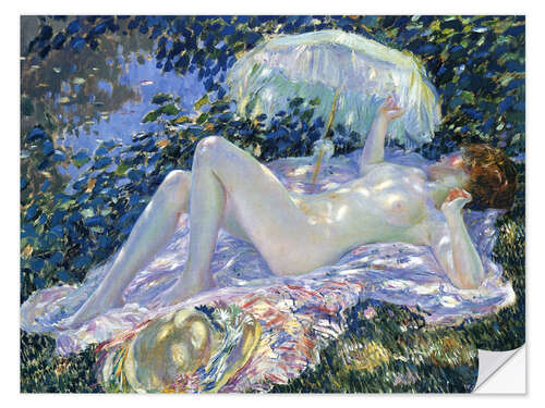 Selvklebende plakat Sunbathing, 1913