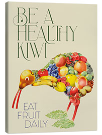 Lienzo  Be a Healthy Kiwi - Vintage Advertising Collection